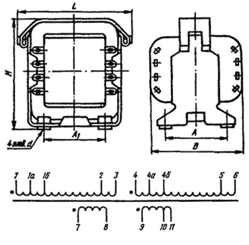 ТН1-127/220-50 трансформатор фото 3 ТН1-127/220-50 трансформатор фото 3